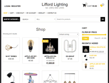 Tablet Screenshot of liffordlighting.com